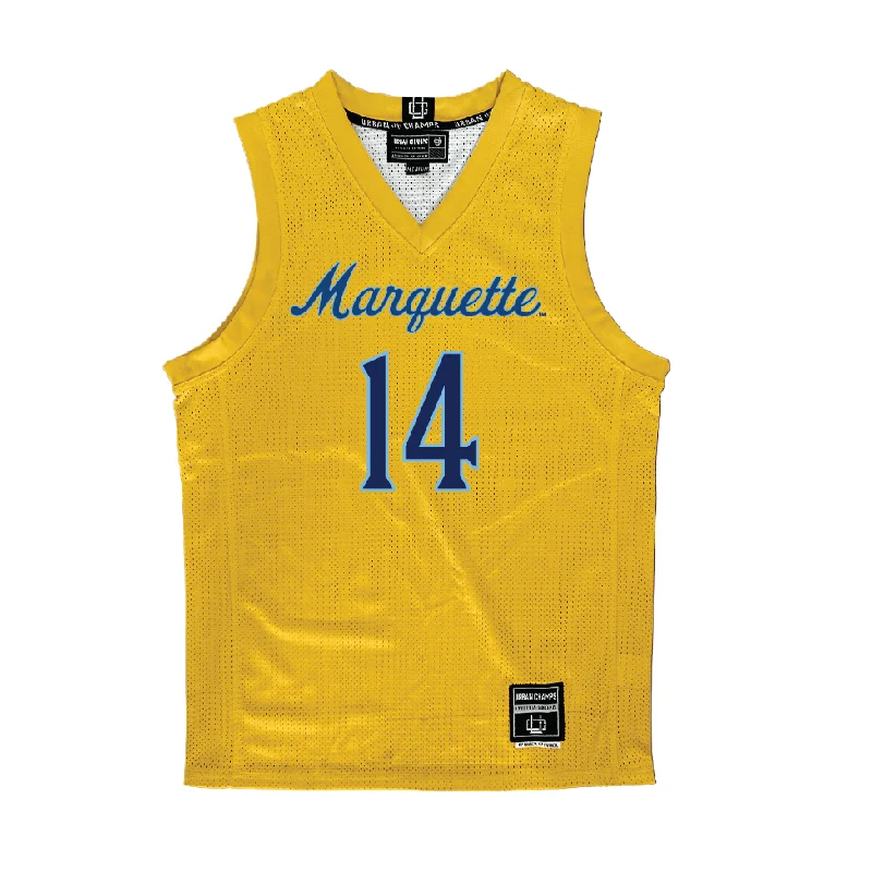 Gold Marquette Women's Basketball Jersey  - Jada Bediako Silver Jersey Tee