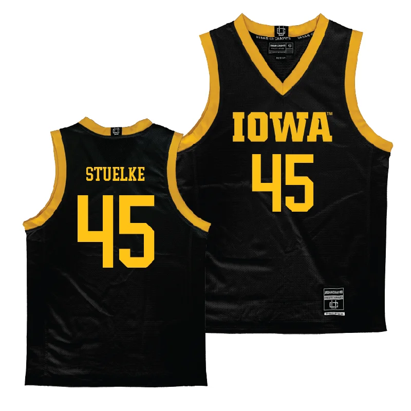 Iowa Women's Black Basketball Jersey  - Hannah Stuelke Casual Weekend Jersey Tee
