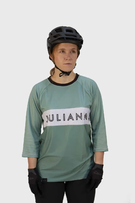 Juliana Dot Enduro Jersey - Sage Animal Print Jersey Tee