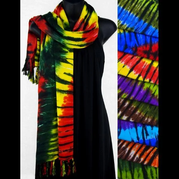 Karma Tie-Dye Scarf/Shawl Stylish Chunky Wool Shawl