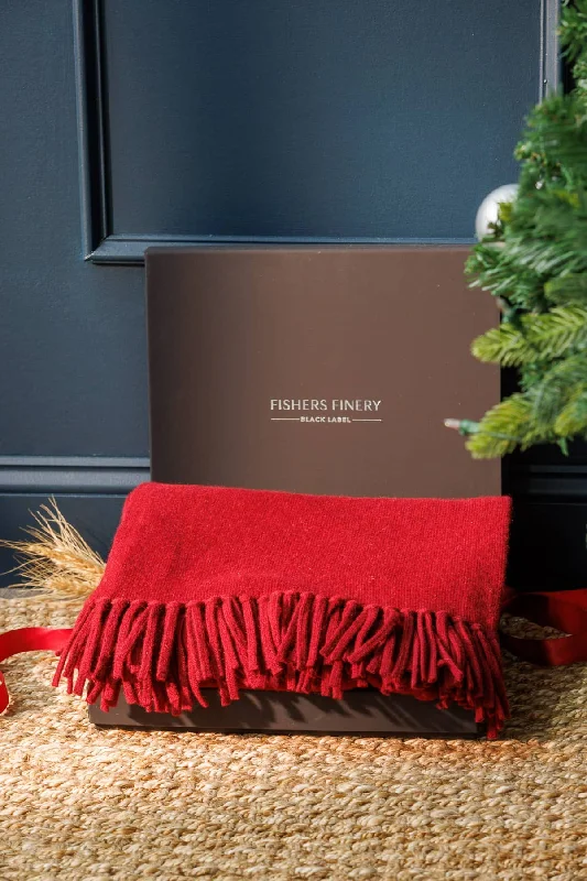 Women's 100% Pure Cashmere Knit Shawl Wrap with Fringe and Gift Box Lightweight Silk Shawl