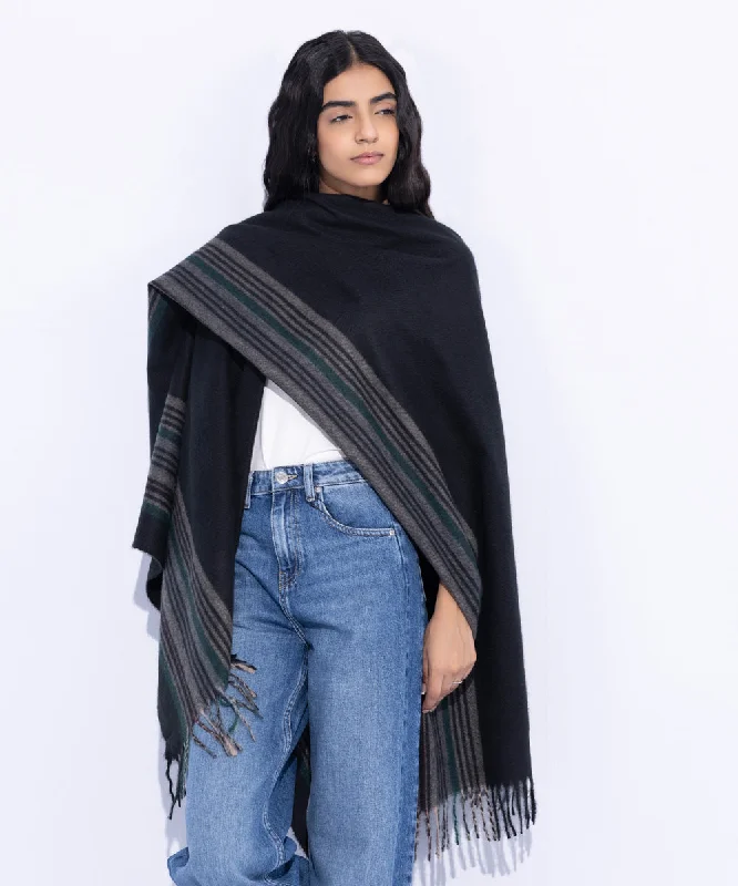 Cape Shawl Casual Shawl with Fringes