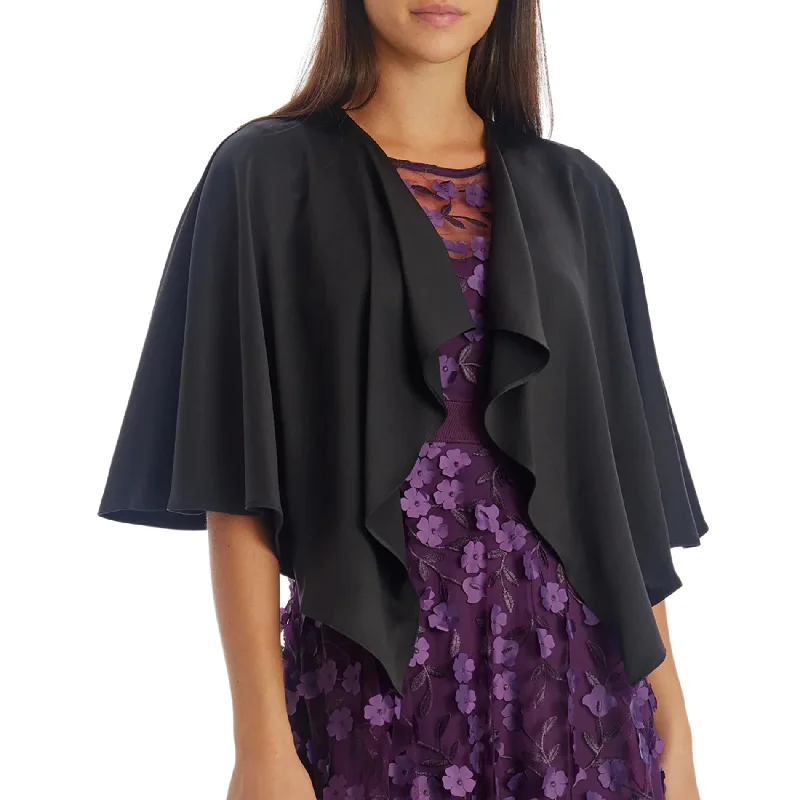 ADRIANNA PAPELL Women's Satin Reversible Cape Evening Shawl Comfortable Knitted Shawl Wrap