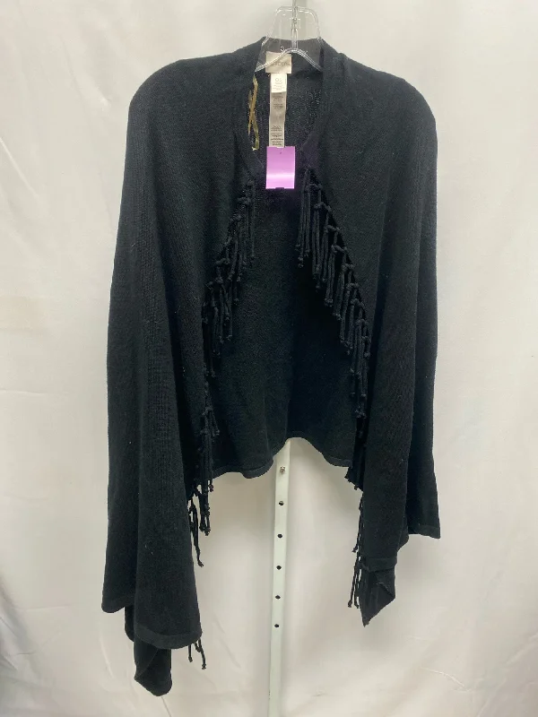 Chico's Black Shawl Elegant Velvet Shawl Wrap