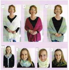 Grannie Annie 150 - Cowls, Snood and Shawls Cozy Knit Shawl Cape